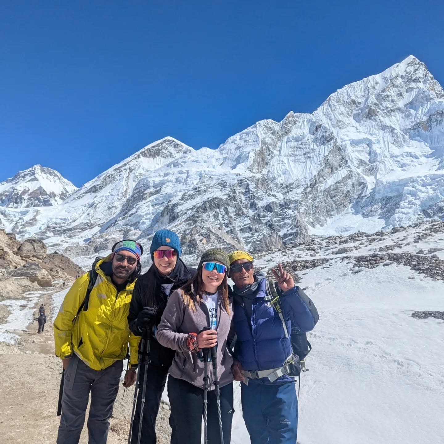 HippieTrek guides on a mountain trail