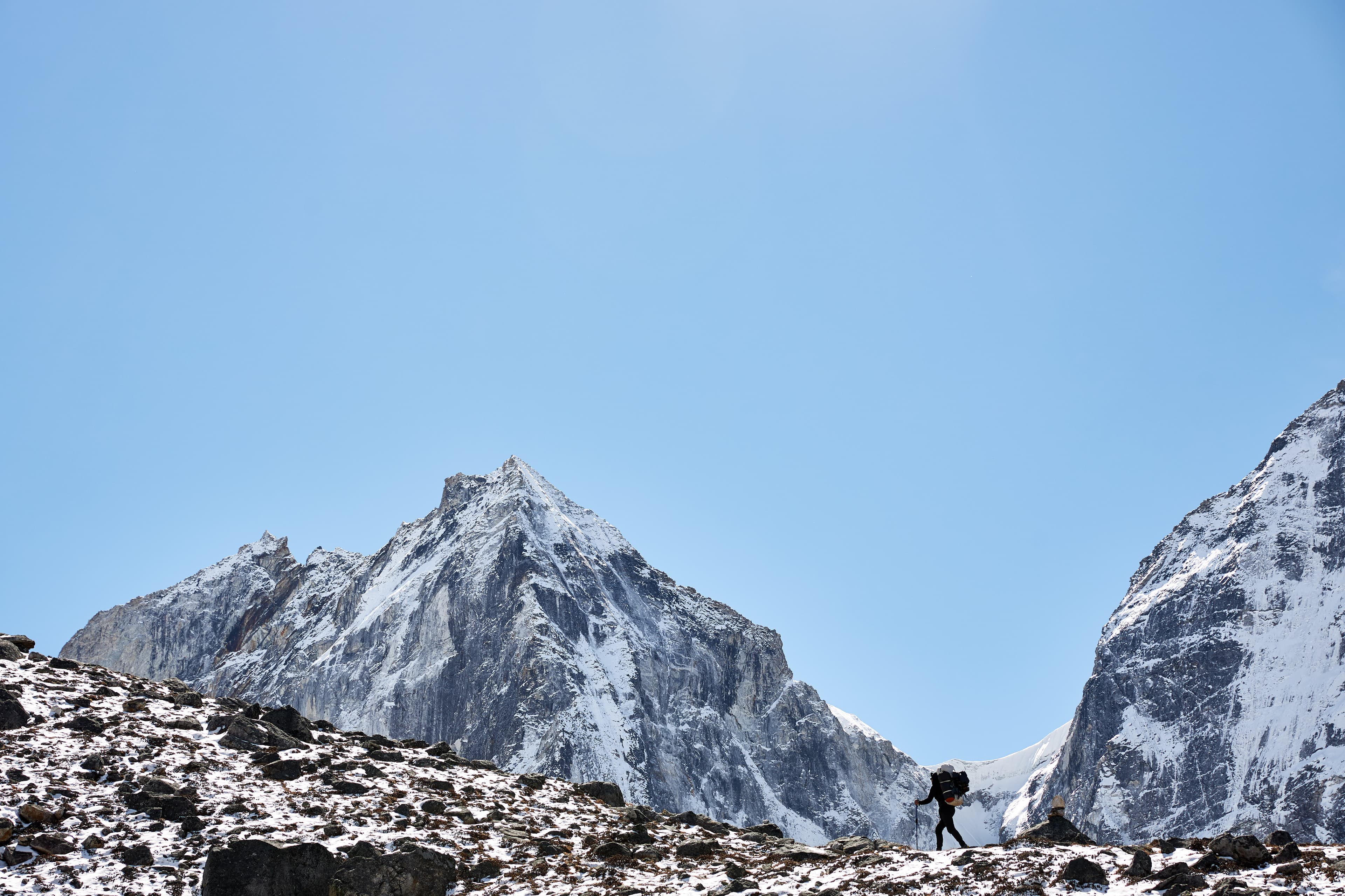 Trekking trail in the Nepal Himalayas